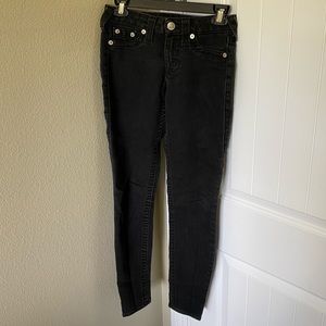 True Religion Black Skinny Jeans - size 26